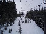 On the ski lift