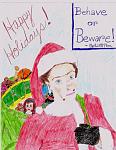 A picture I drew for my Everyone Loves Emma (Thompson) forum.  It shows Thompson in her Nanny McPhee role as Santa McPhee.