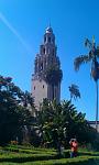 The bell tower from afar (and some people I don't know).