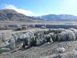 Looking over the frost covered valley