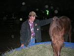 Notice the hand on the feeder for stability?? If I remember right this horse was very spooky. I think we named him spooky.