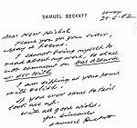 Beckett's handwriting