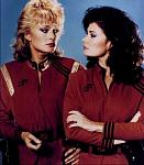 June Chadwick as Lydia, second in command in the old TV series, and Diana (played by Jane Badler).  I used to love the cat fights between these two!...