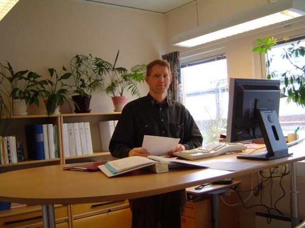 Yours truly at work