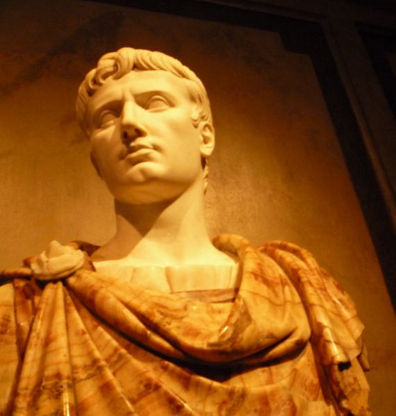Augustus With Red Marble Toga