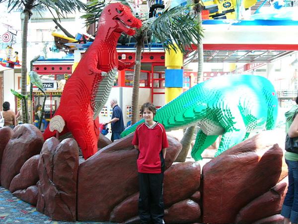 Isaac and Lego dinosaurs