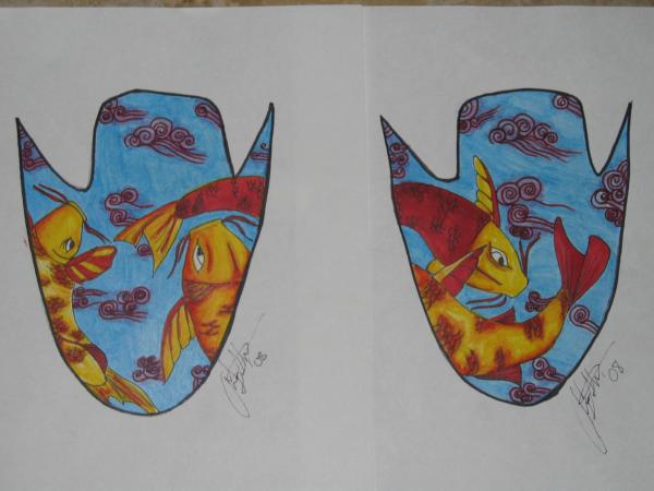 A.Lastra Designs  Beijing Koi Dream

These are shoes that I designed.