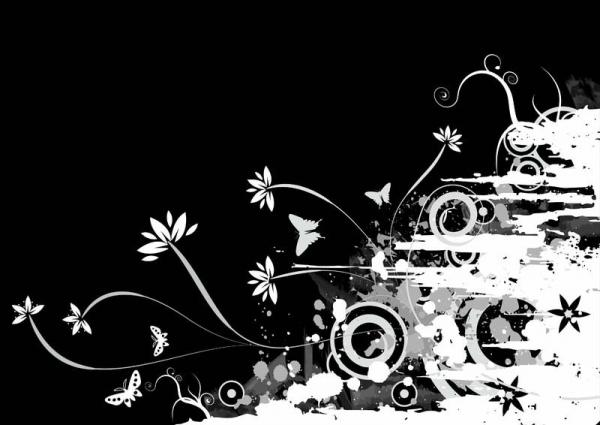 black and white pattern