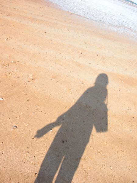 Self-portrait in Arromanches