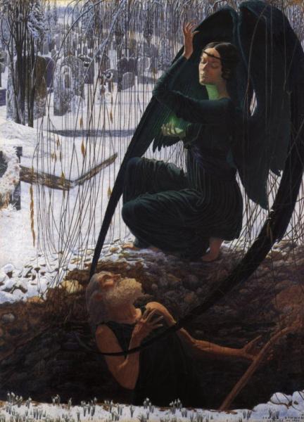 Carlos Schwabe The Death of the Grave Digger