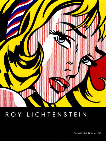 Lichensein   Girl wih Hair RIbbon