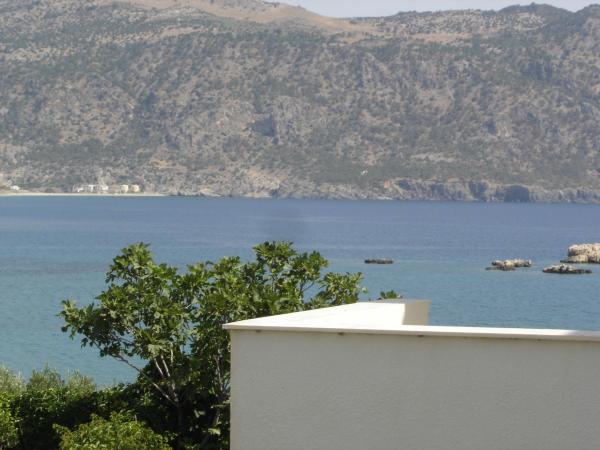 This is a view from the capital of Karpathos, Pigadia.