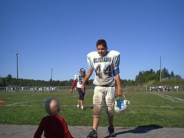 paul and q -- Taken a few years back, here is a great shot of my son and grandson.