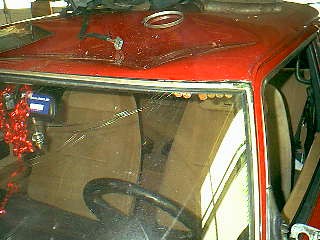 QUESTION: How does a redneck know he's rolled his car the night before?
ANSWER: Notice the pennies wedged in the top of the windshield gromit.