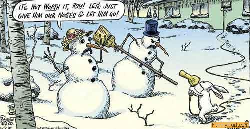 FunnyPart com snowman