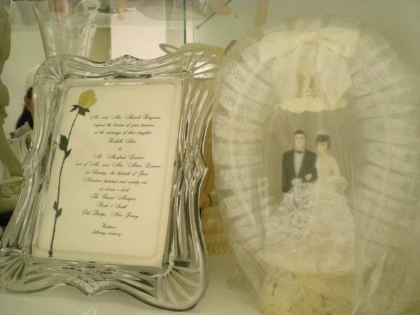 my wedding invitation and cake topper