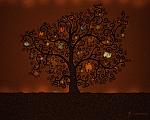 Drawn wallpapers Tree of books 007325