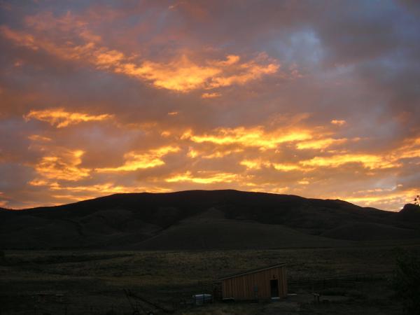 sunrise off my front porch