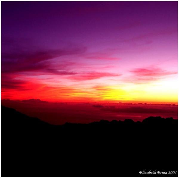 Sunset from Haleakala, Hawaii