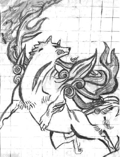 okami drawing