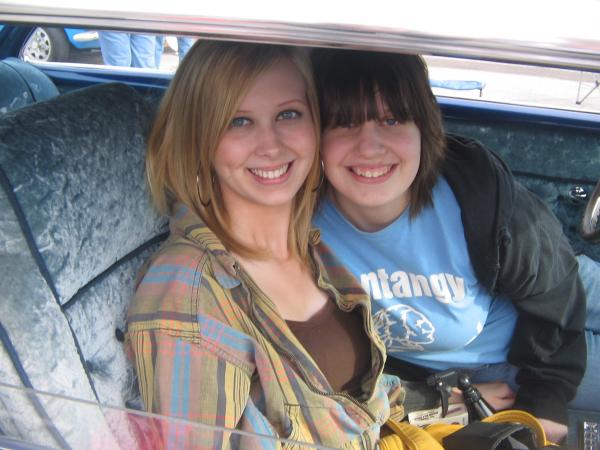 In the car