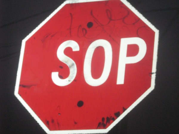 Sop.

A real life Sop sign.  Take that The Simpsons!!

Photoshopped it myself.  Pretty good.