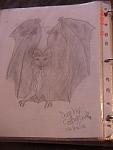 drawing evil bat
