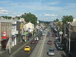We were in the train and I was taking photos out the window. 
Dad says, 'Hey, that's that street we went down once.' 
I say, 'Awesome!'  I take a...