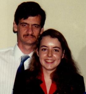 My stepfather Mark and I at my graduation from Sheridan Vocational Center in 1991.