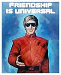 Propaganda poster that Peter Nelson, who played the Visitor Brian, was probably the model for.  Brian is the father of the interspecies twins.
