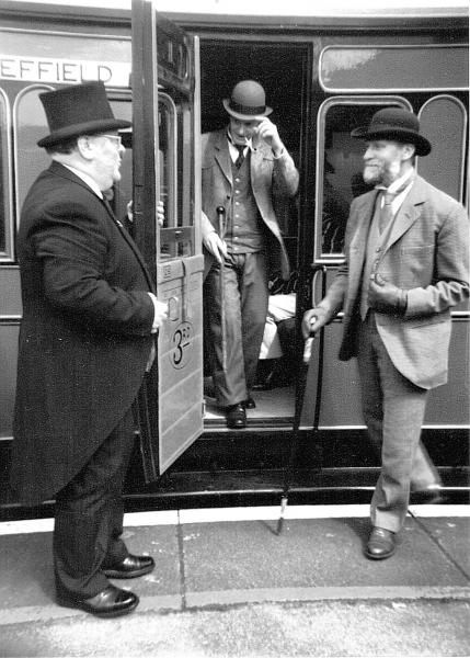 There is some conjecture as to whether this might be HRH the Prince of Wales visiting the West Riding of Yorkshire in 1899