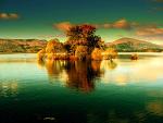 autumn on lake