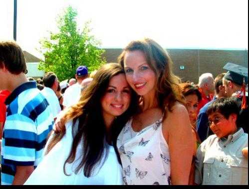 My mother and me at graduation!