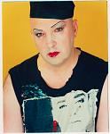 wearing my Boy George "Absolutely Queer" t-shirt