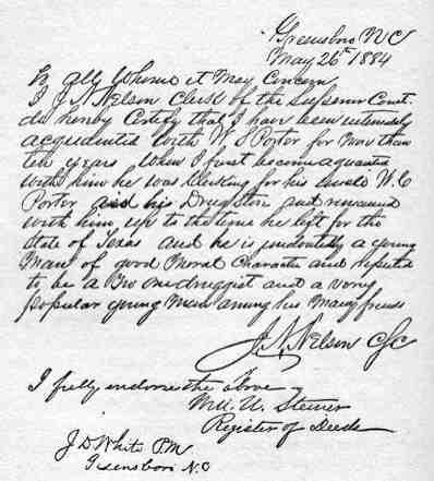 Letter�a young man of good moral character . . .